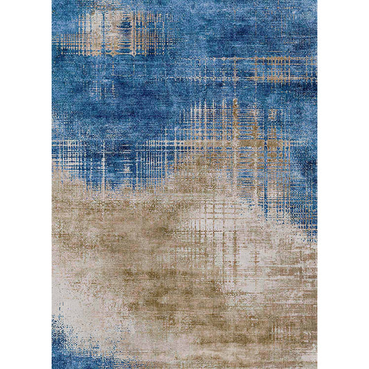 Rana fantastic blue and beige modern soft carpet