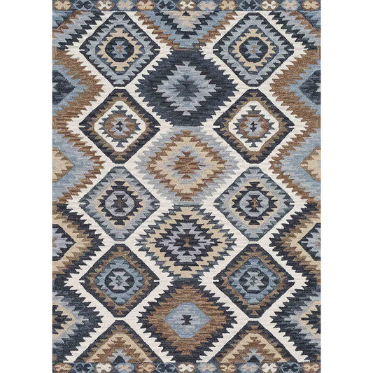 Nani modern gray and brown soft and shinny carpet