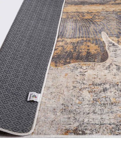 Nour simple modern gray soft and shinny carpet