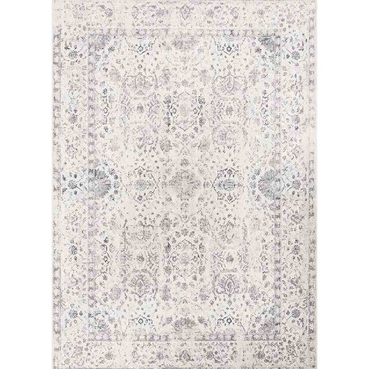 Linda simple white vintage soft and shinny carpet