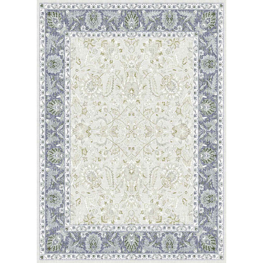 Camela vintage gray frame colorful soft carpet